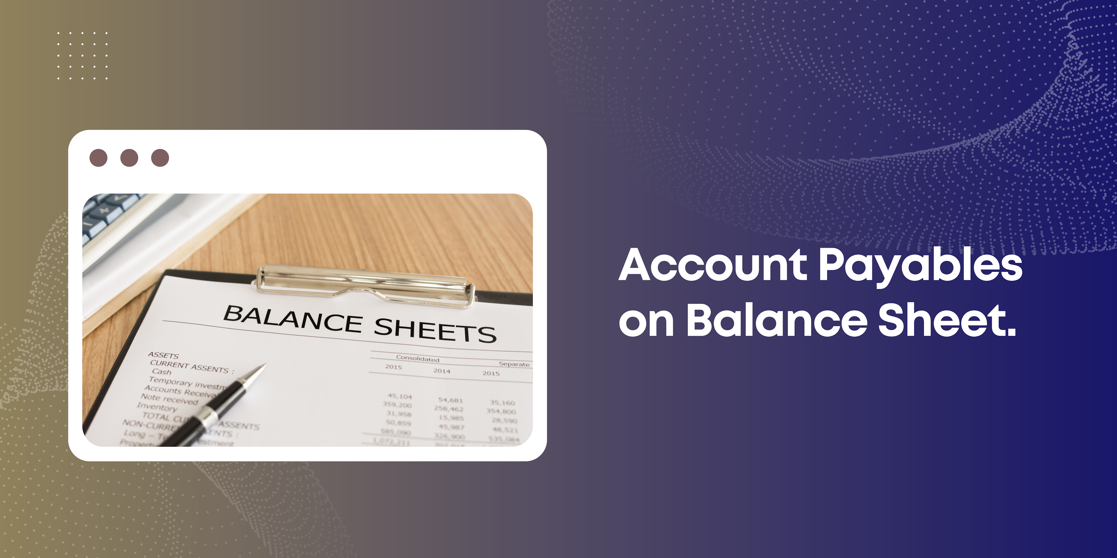 Accounts Payable on a Balance Sheet